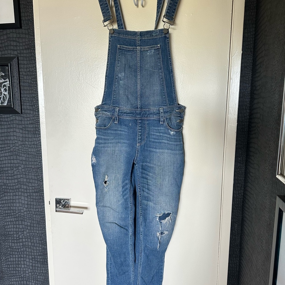 PAIGE Classic Blue Denim Overalls